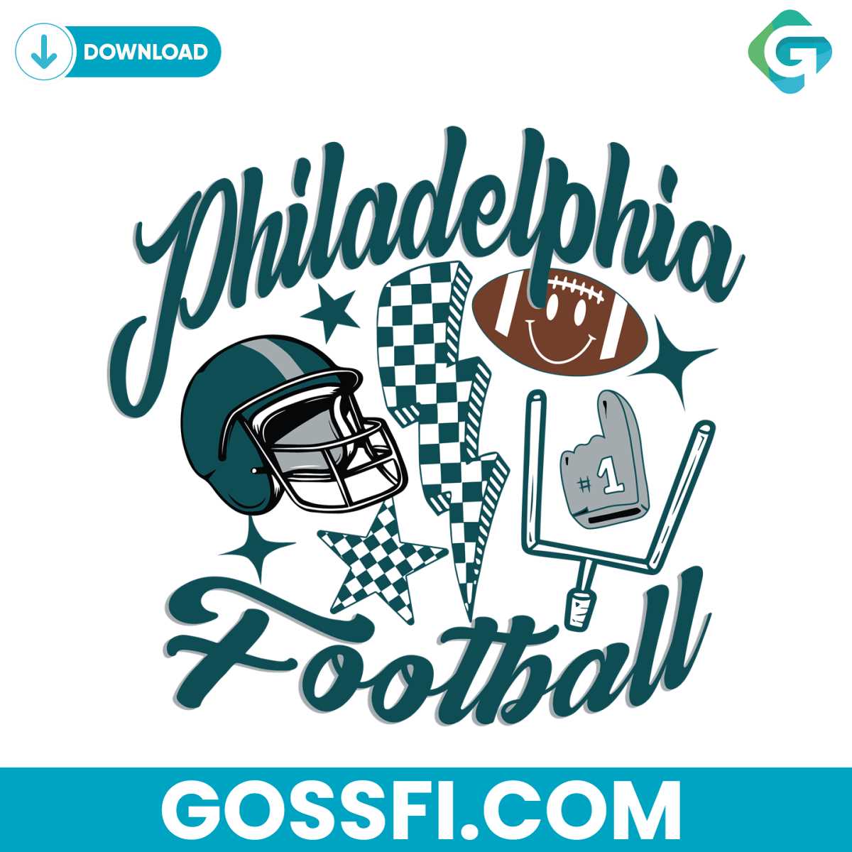 Retro Philadelphia Eagles Football Svg - Gossfi.com