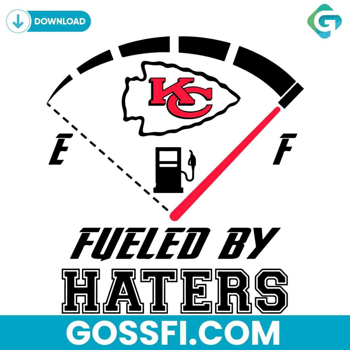 Kansas City Chiefs Fueled By Haters Svg - Gossfi.com