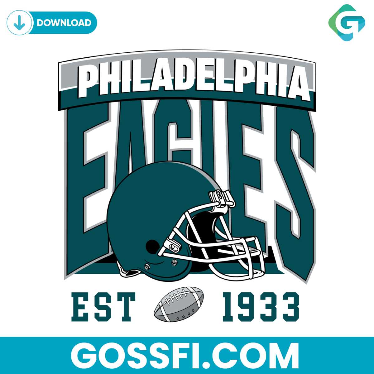 Philadelphia Eagles Football Est 1933 Svg Digital Download - Gossfi.com