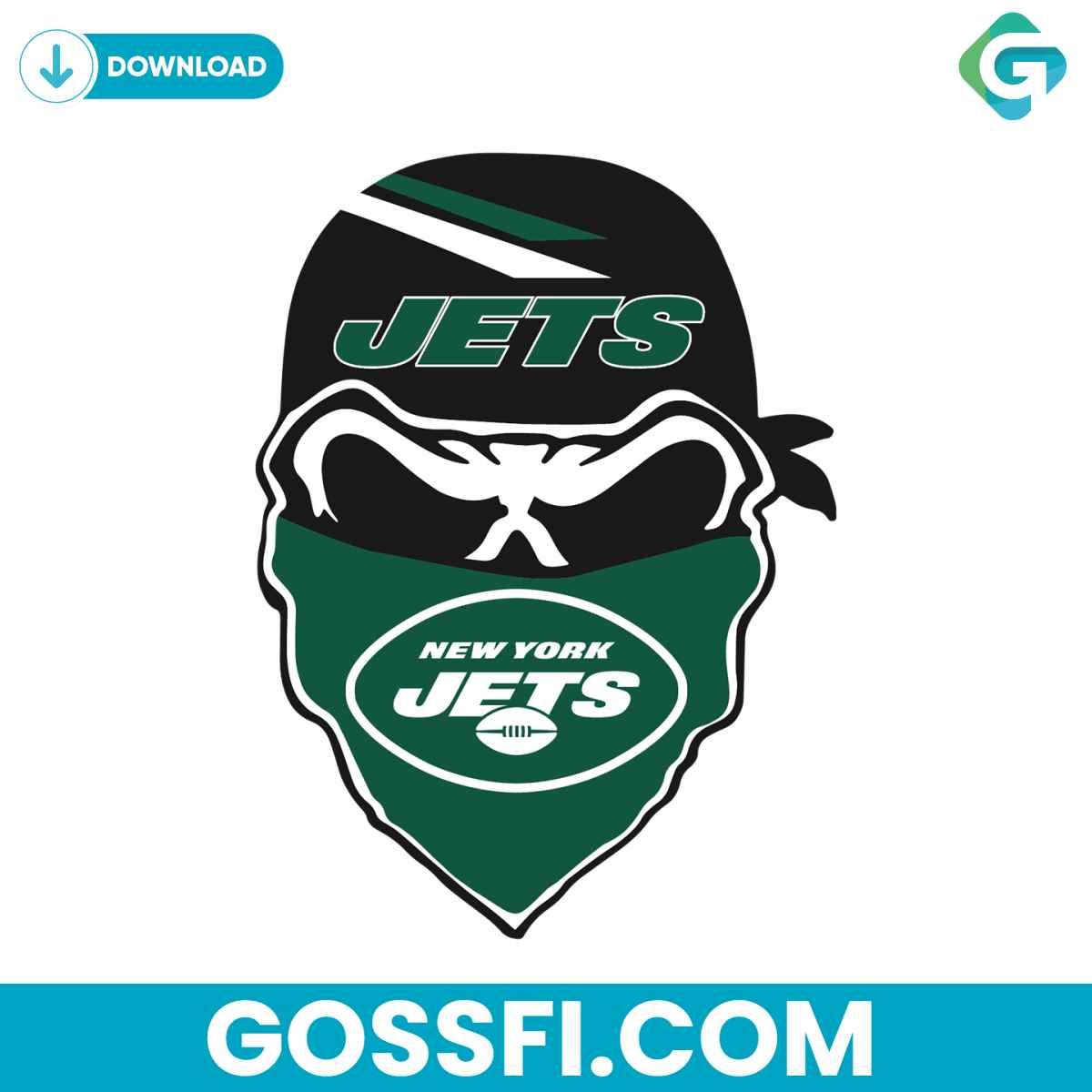 New York Jets Skull Svg Digital Download - Gossfi.com