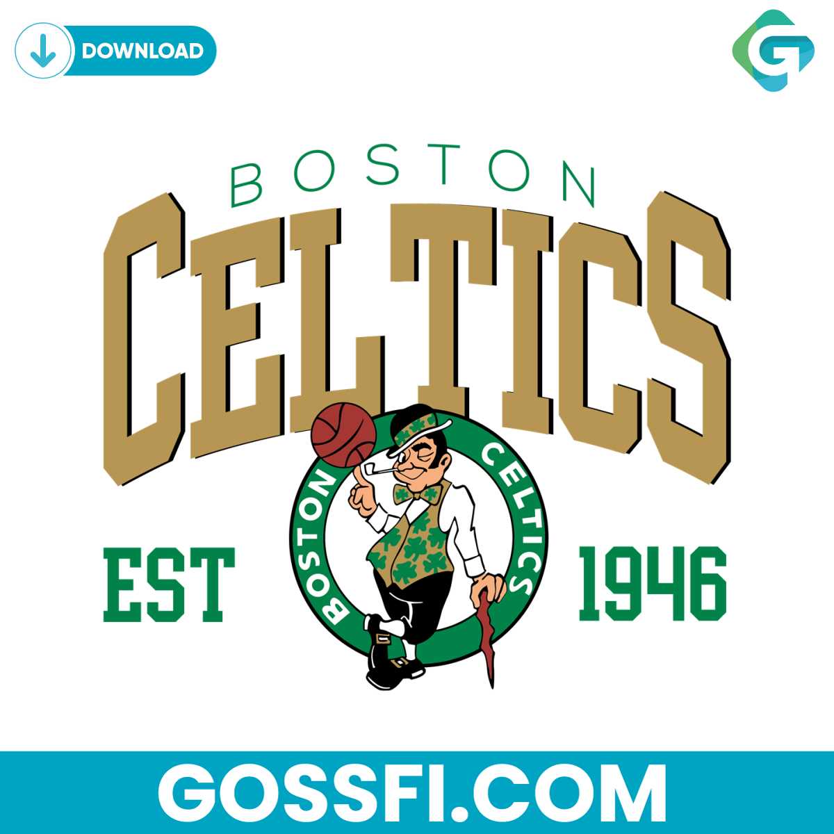 Boston Celtics Est 1946 Logo Svg Cricut Digital Download - Gossfi.com