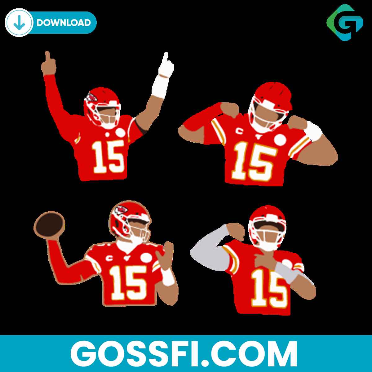 Mahomes Kansas City Chiefs Svg Digital Download