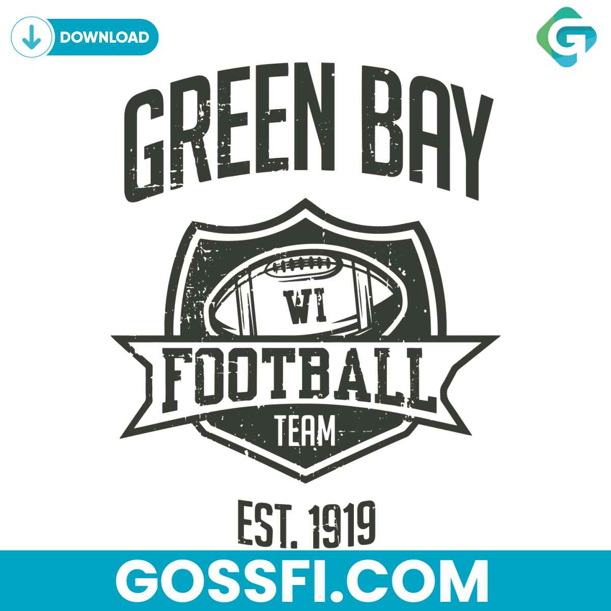 Green Bay Football Team Svg Digital Download - Gossfi.com