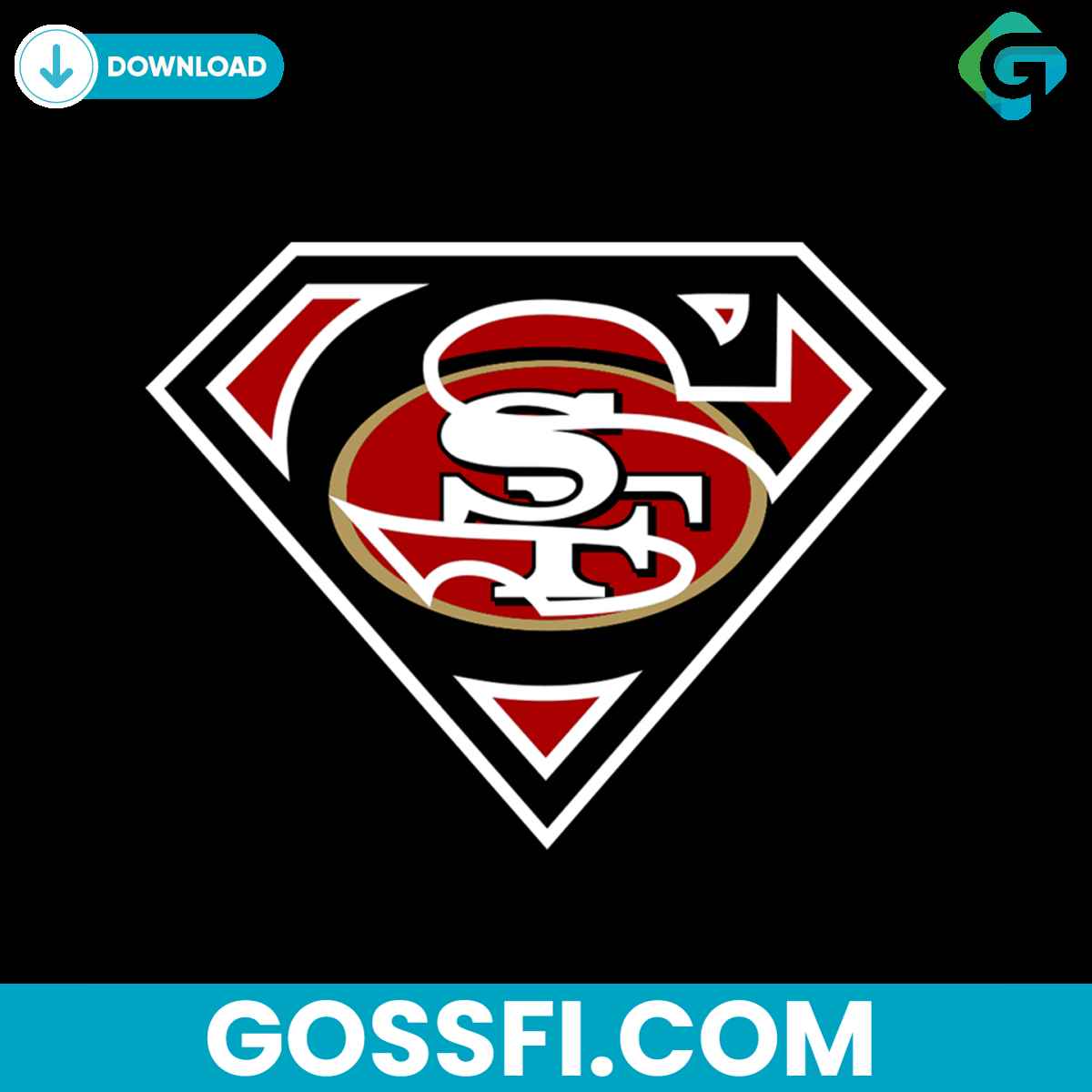 49ers Superman Svg Cricut Digital Download - Gossfi.com