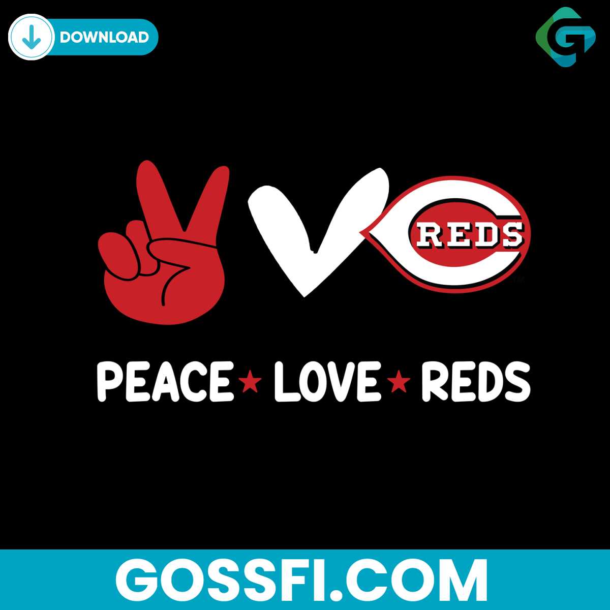 Peace Love Reds Svg Digital Download - Gossfi.com