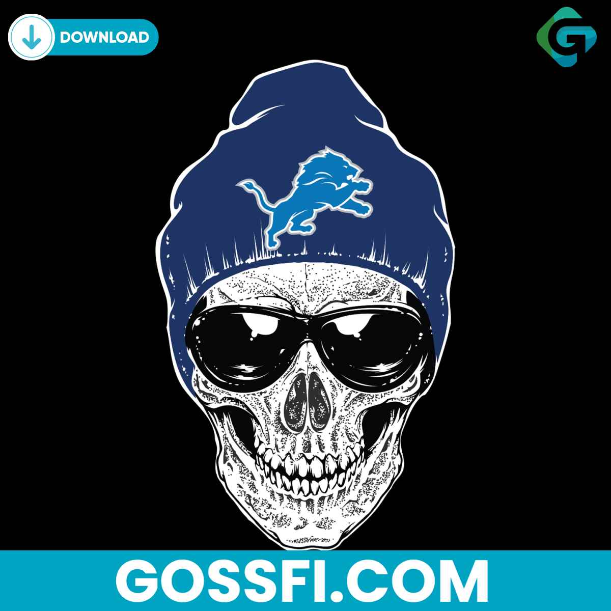 Skull Detroit Lions Svg Cricut Digital Download - Gossfi.com