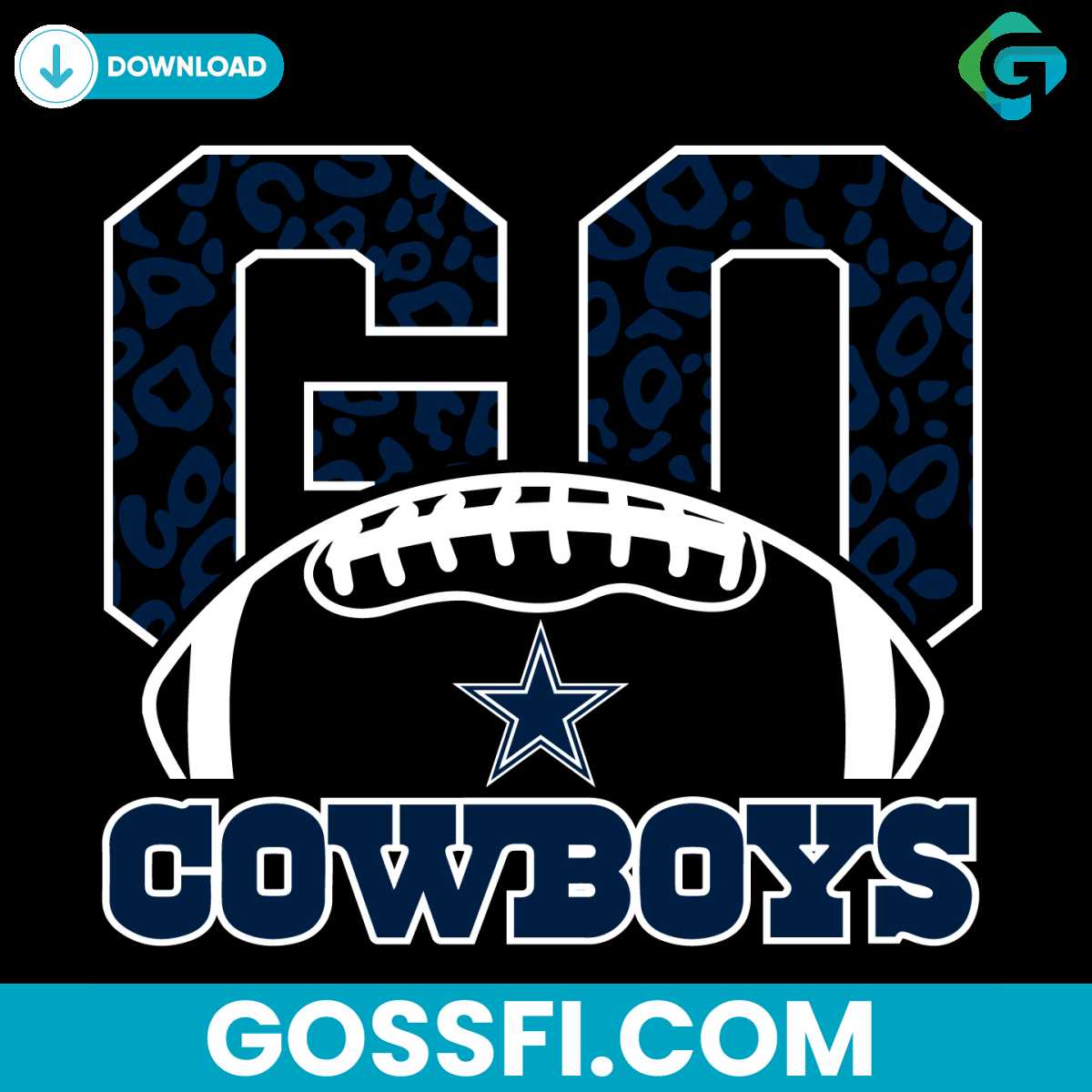 Go Dallas Cowboys Leopard Svg Digital Download - Gossfi.com