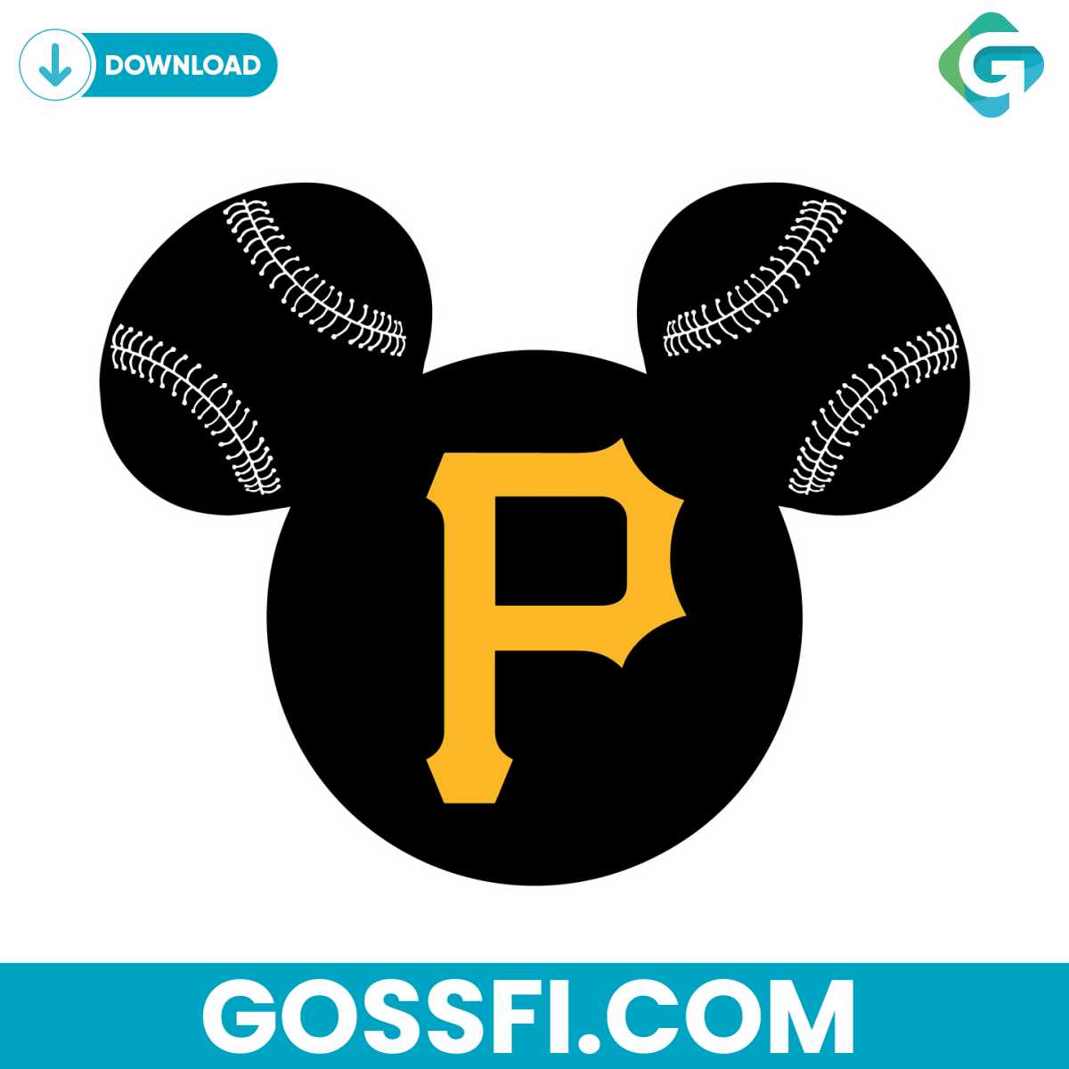 Pittsburgh Pirates Baseball Mickey Mouse Disney Svg - Gossfi.com