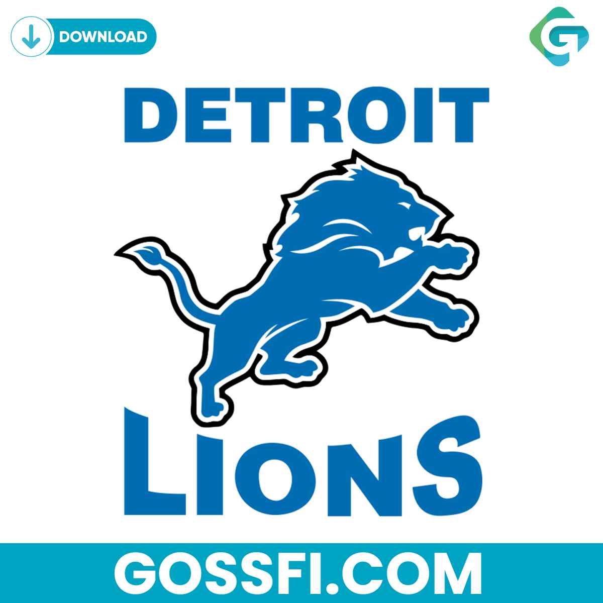 Detroit Lions Logo Svg Cricut Digital Download - Gossfi.com