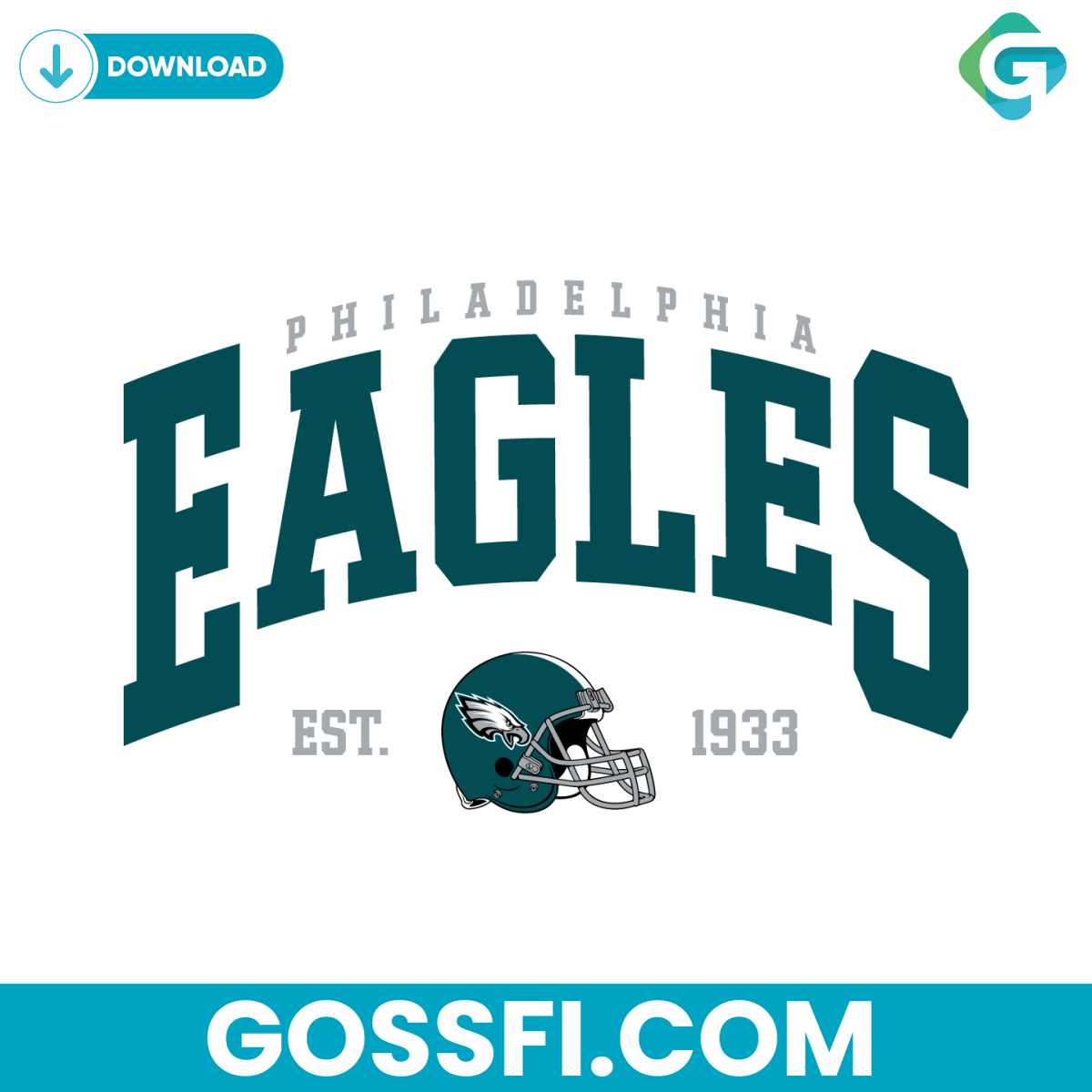 Vintage Philadelphia Eagles 1933 Football Svg - Gossfi.com