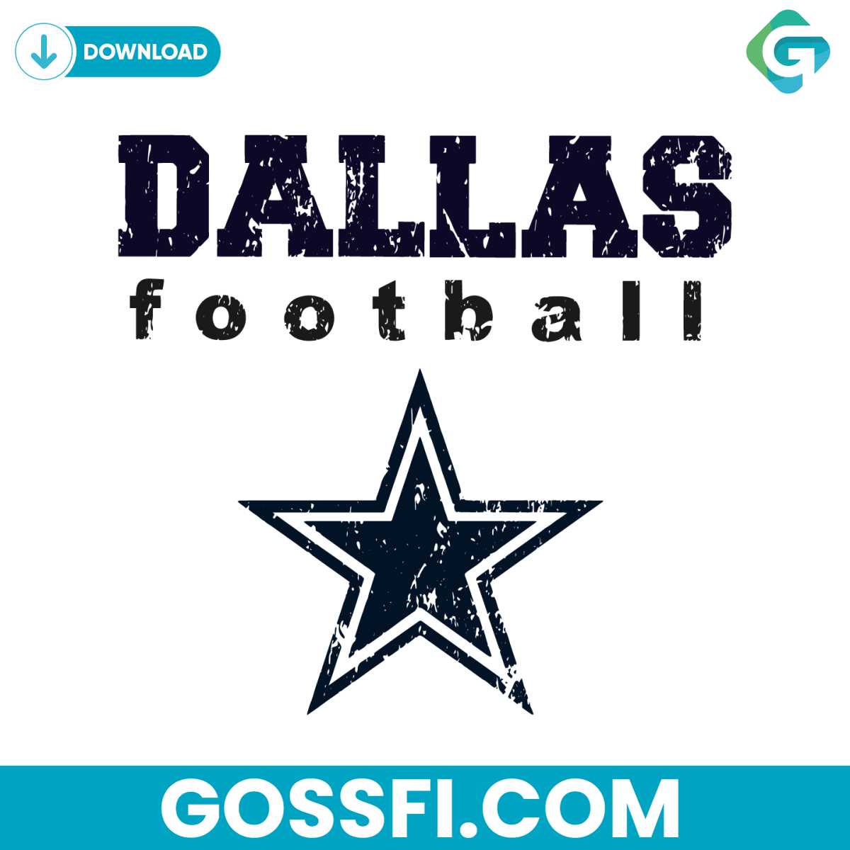 Retro Dallas Football Svg Digital Download - Gossfi.com