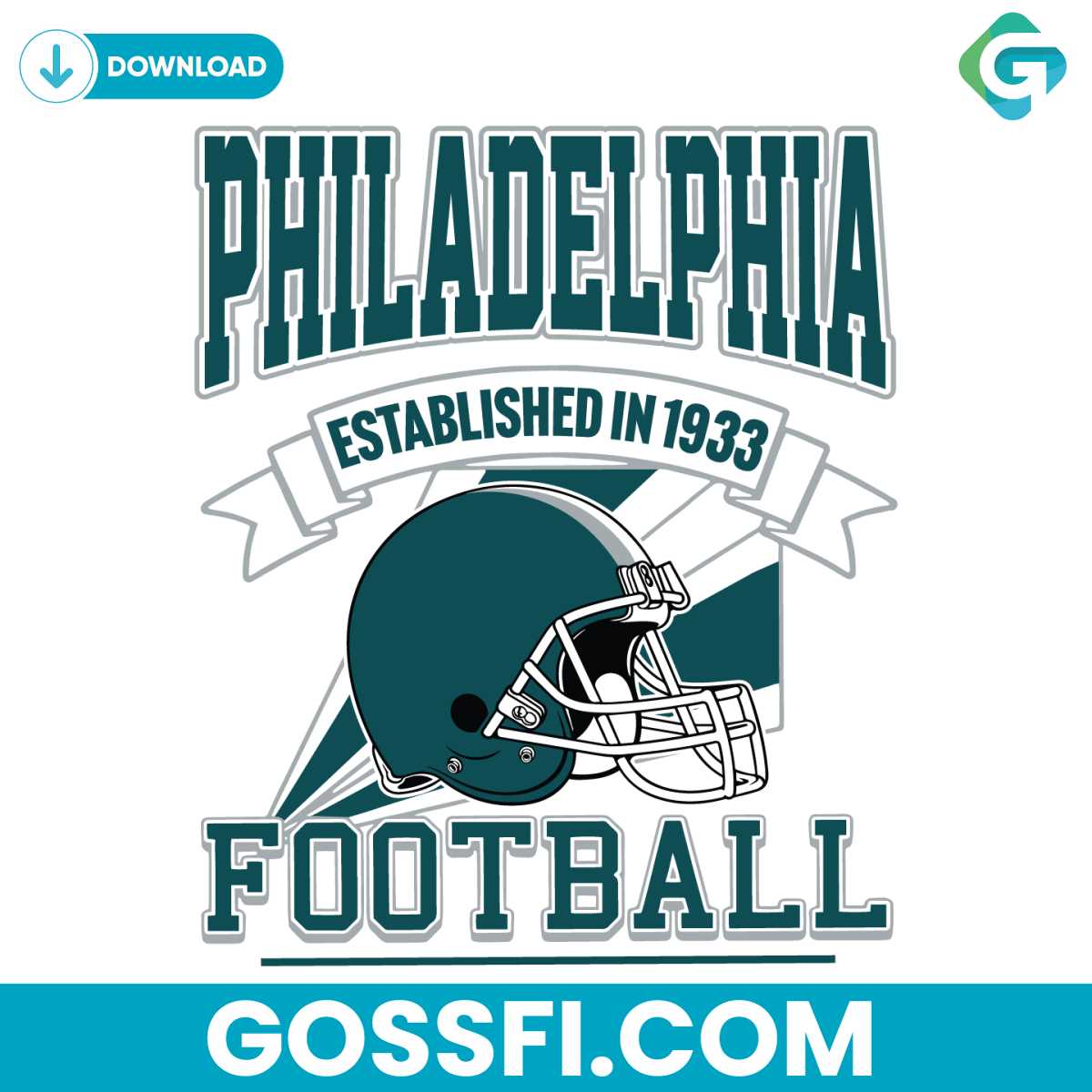 Retro Philadelphia Eagles 1933 Football Helmet Svg Digital Download ...