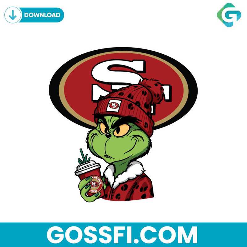 Grinch San Francisco 49ers Logo Svg Digital Download