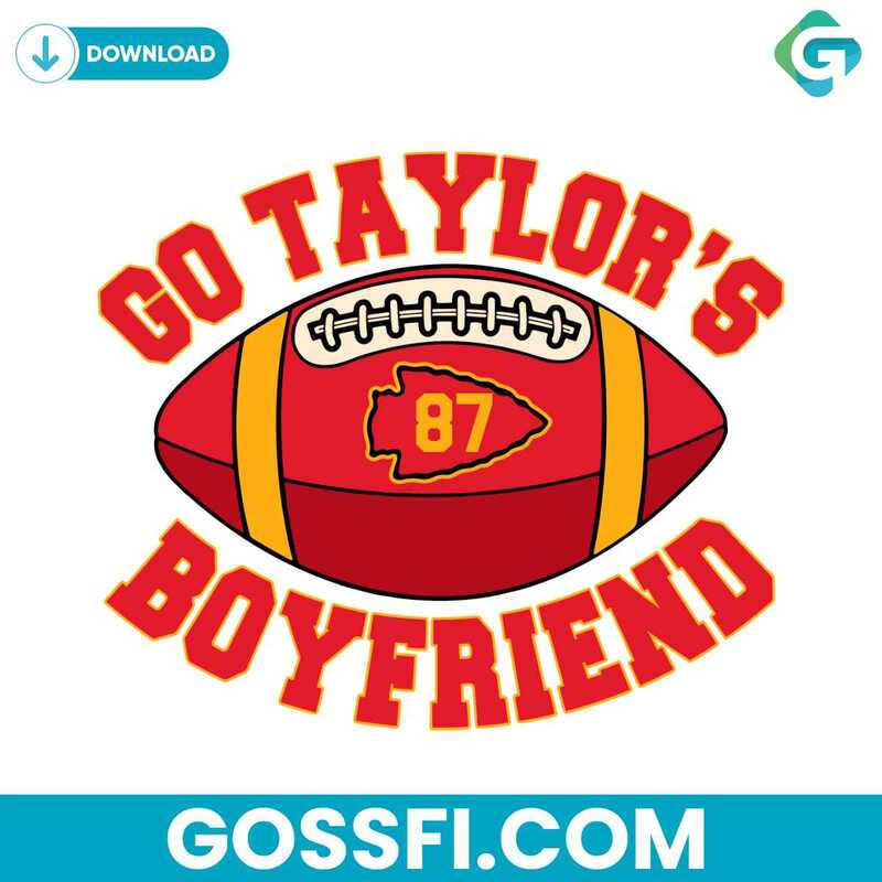 Go Taylors Boyfriend Travis Kelce Football Svg