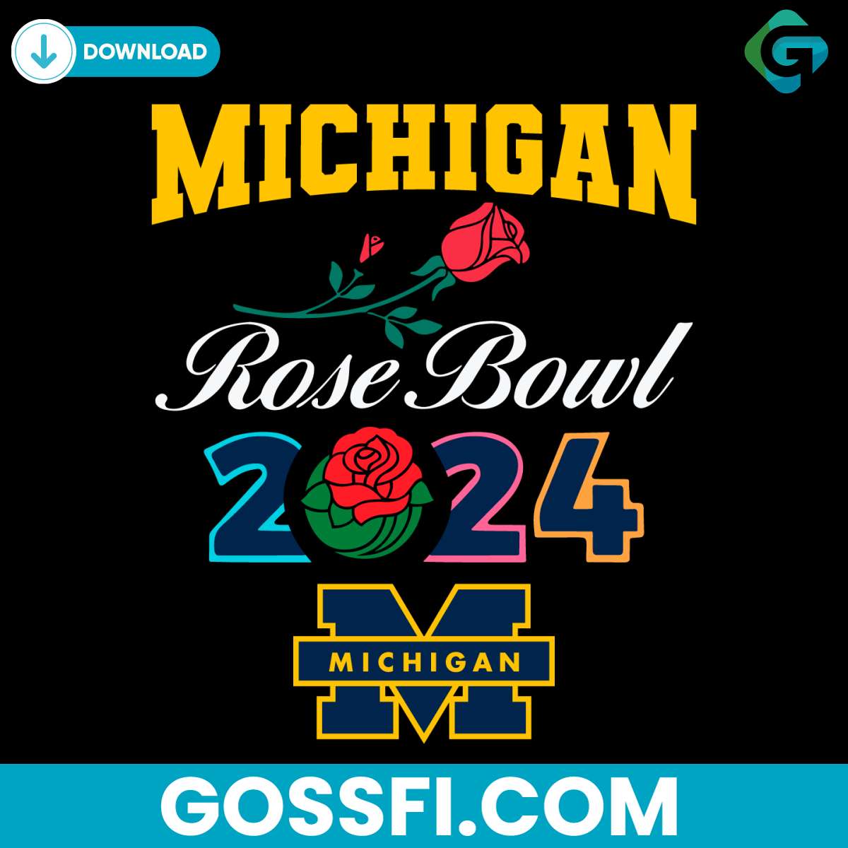 michigan-rose-bowl-2024-football-svg-digital-download