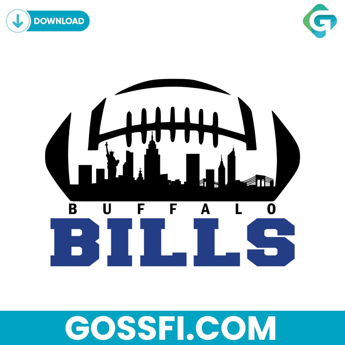 skyline-in-a-ball-buffalo-bills-svg-digital-download