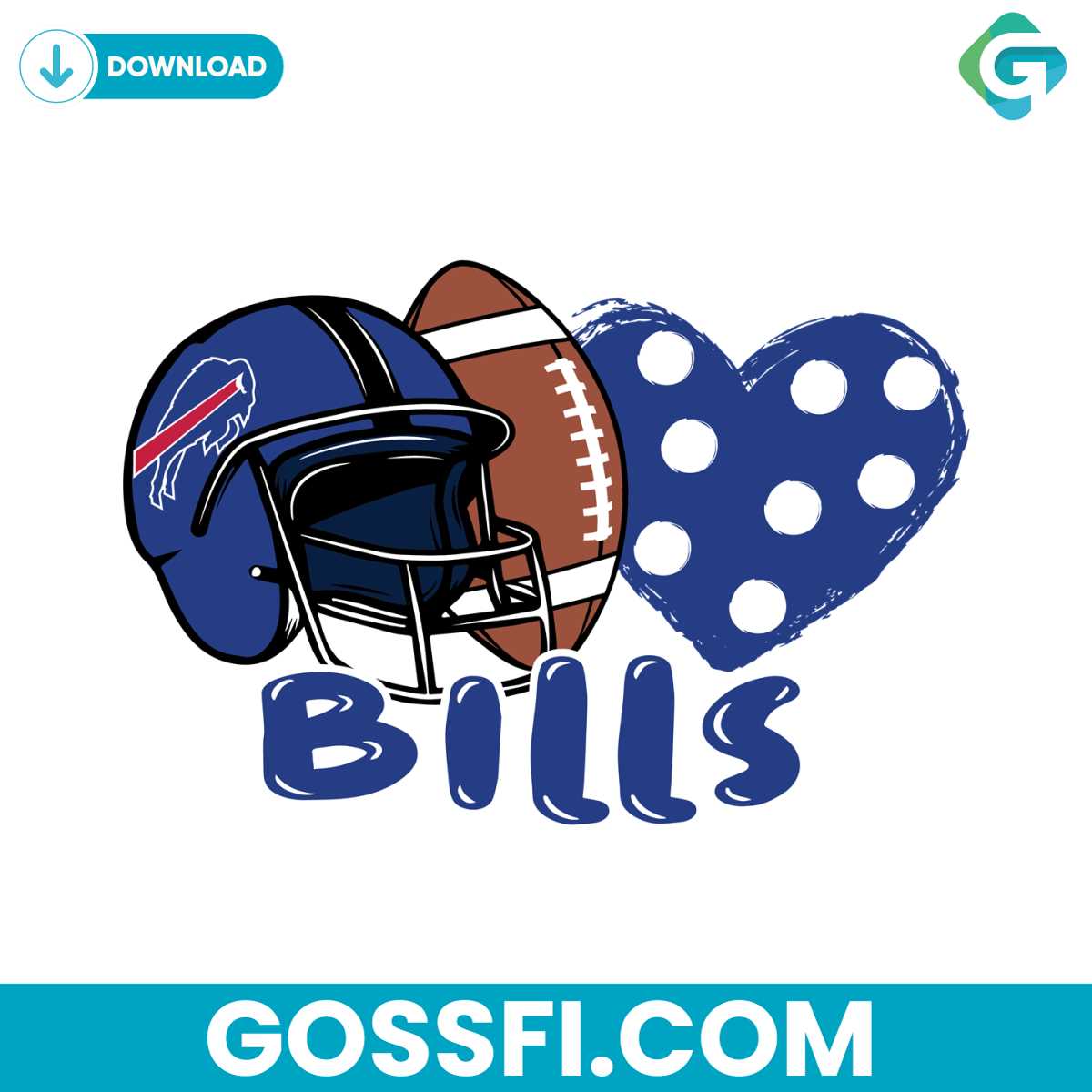 bills-helmet-football-heart-svg-digital-download