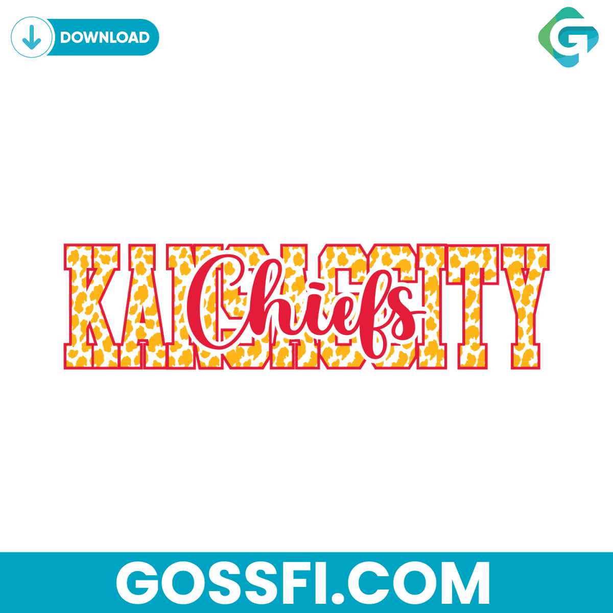 kansas-city-chiefs-leopard-pattern-svg-digital-download