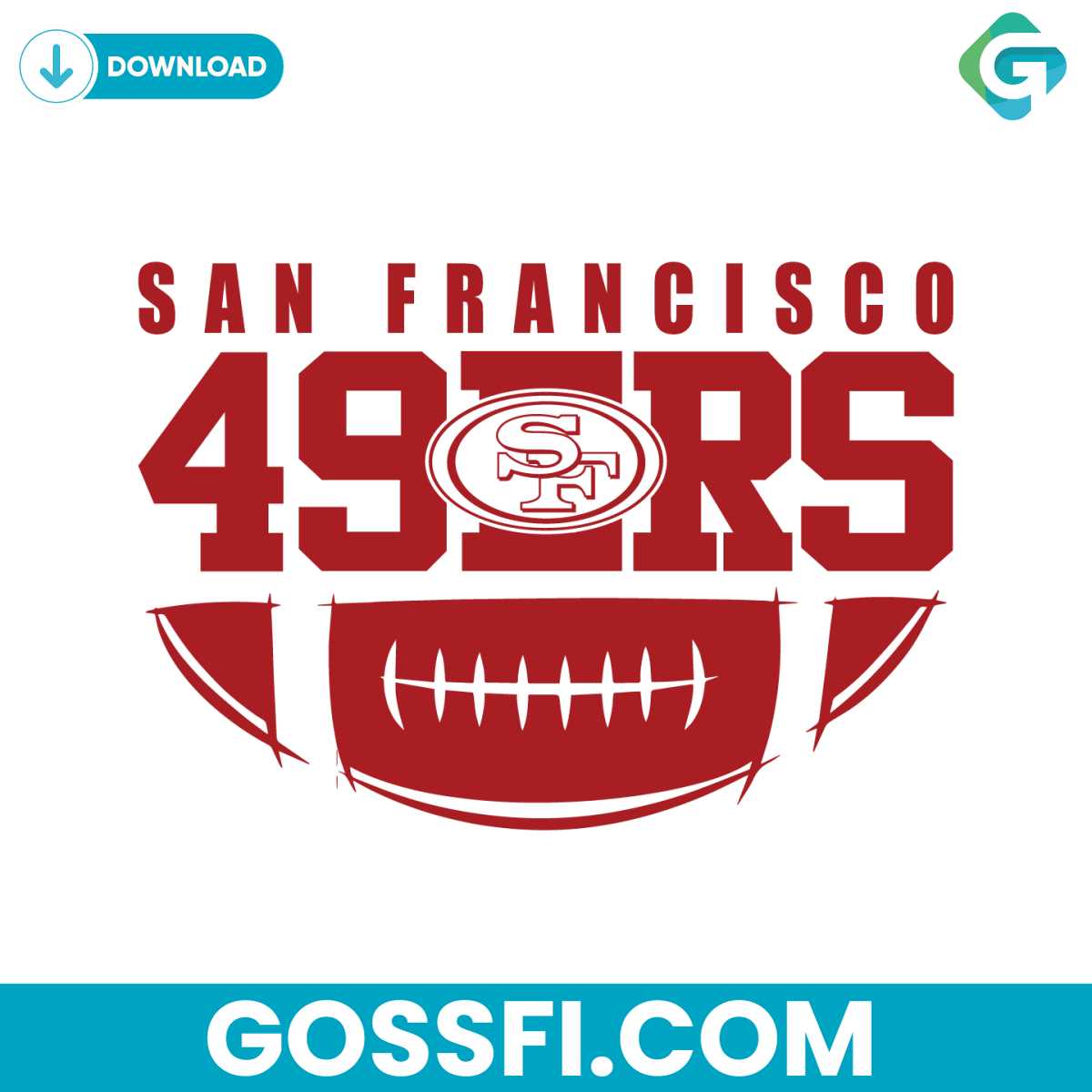san-francisco-49ers-football-svg-digital-download
