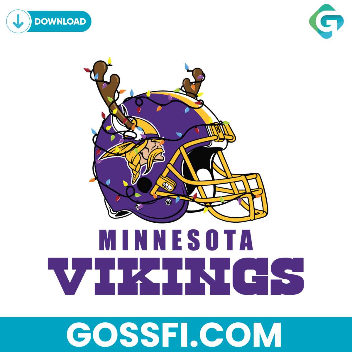 minnesota-vikings-helmet-deer-antlers-svg-digital-download