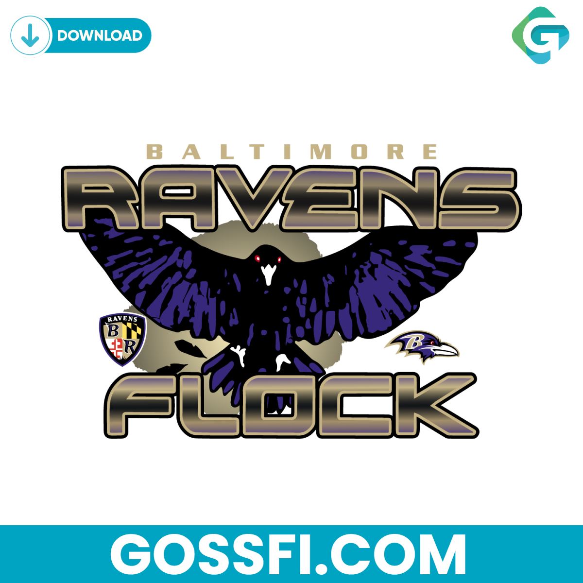 baltimore-ravens-flock-svg-digital-download