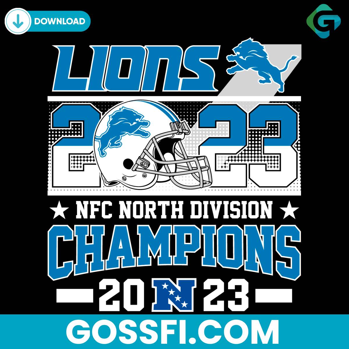 detroit-2023-nfc-north-division-champions-svg