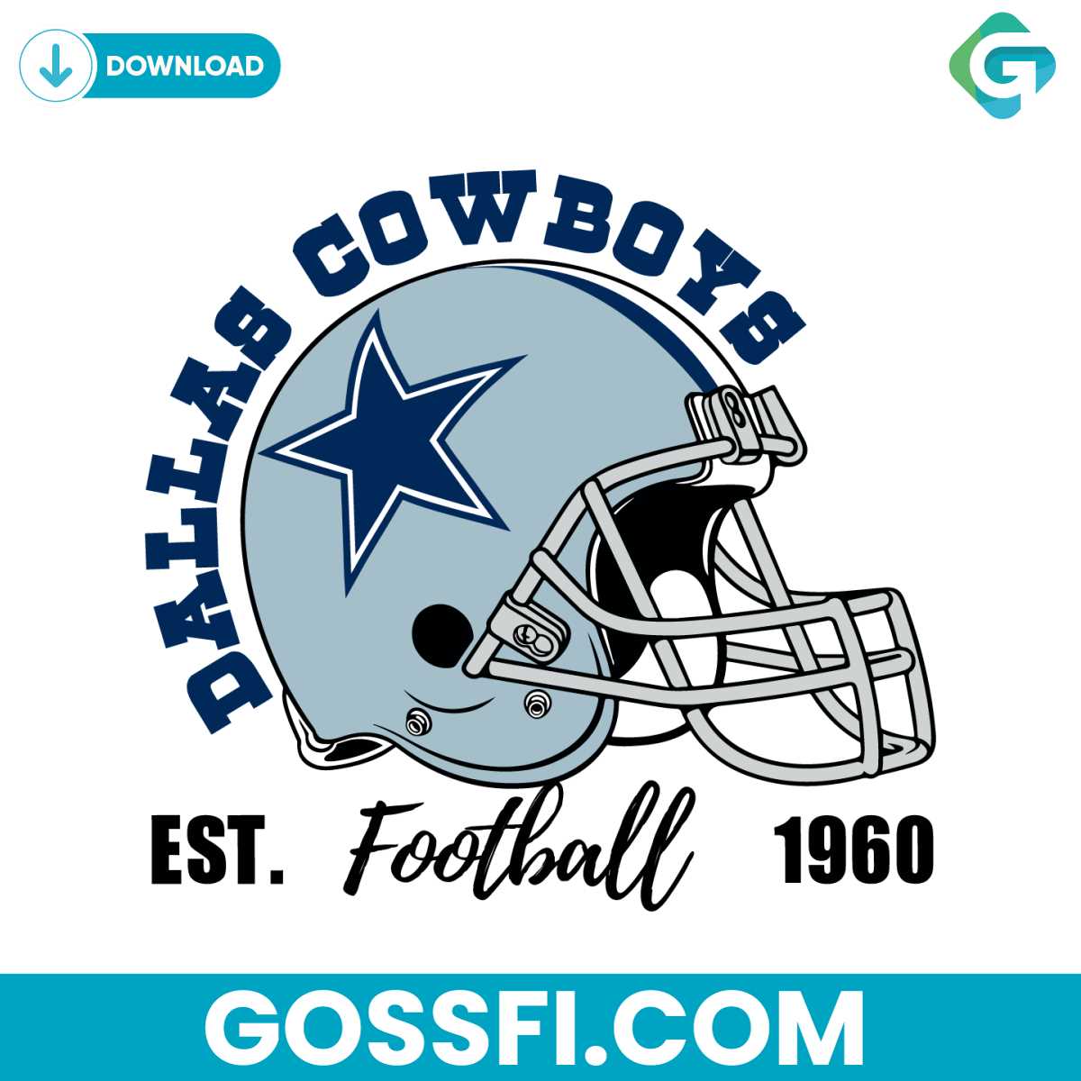 dallas-cowboys-football-helmet-1960-svg
