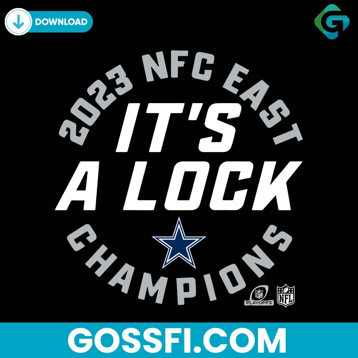 its-a-lock-2023-nfc-east-champions-dallas-cowboys-svg