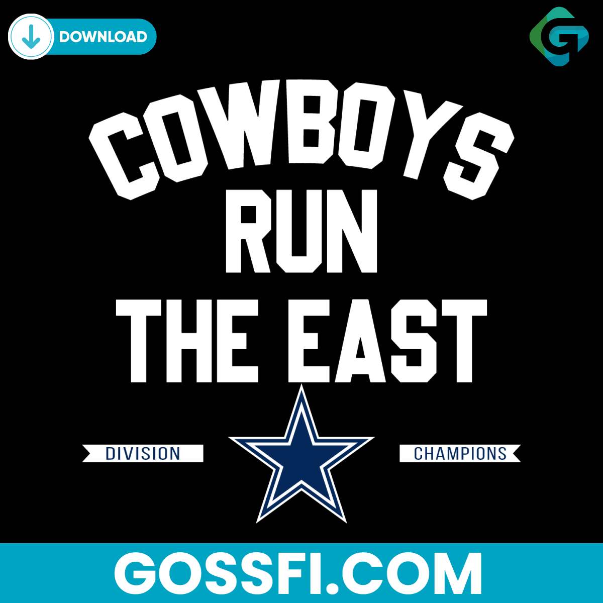 cowboys-run-the-east-division-champions-svg