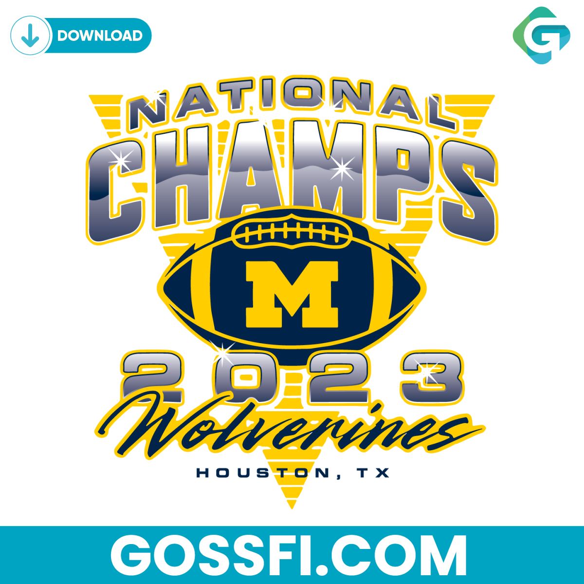 National Champions Michigan Wolverines Helmet Svg - Gossfi.com