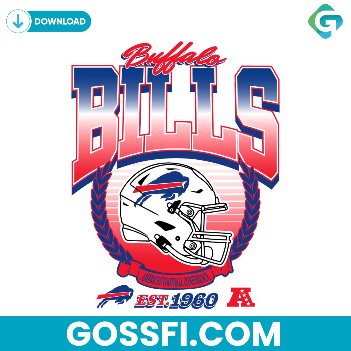 buffalo-bills-football-est-1960-helmet-svg-digital-download