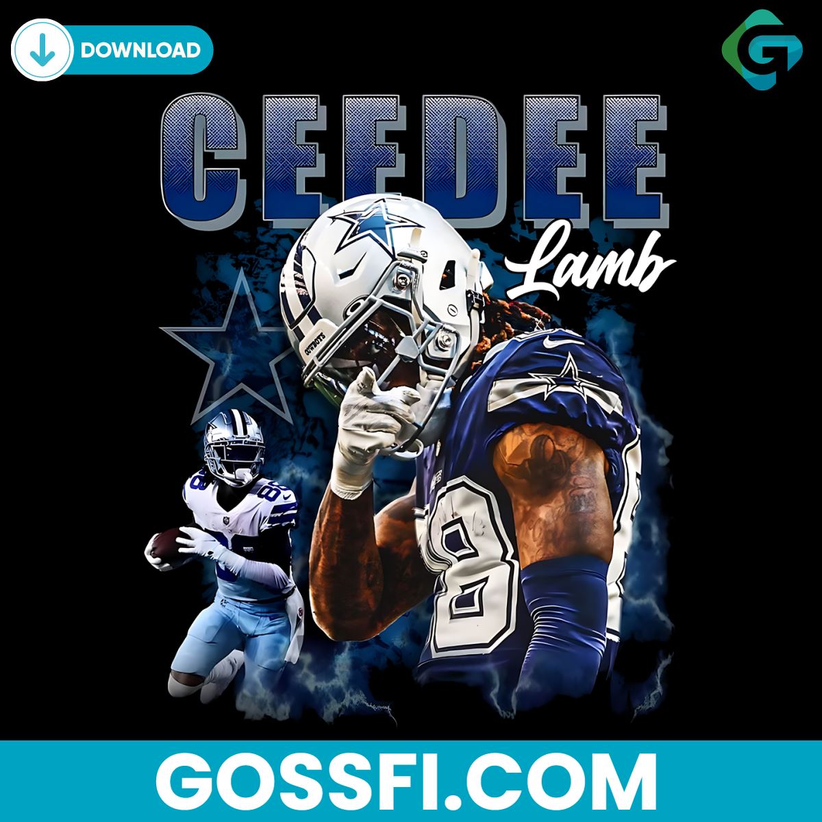 dallas-cowboys-football-player-ceedee-lamb-png