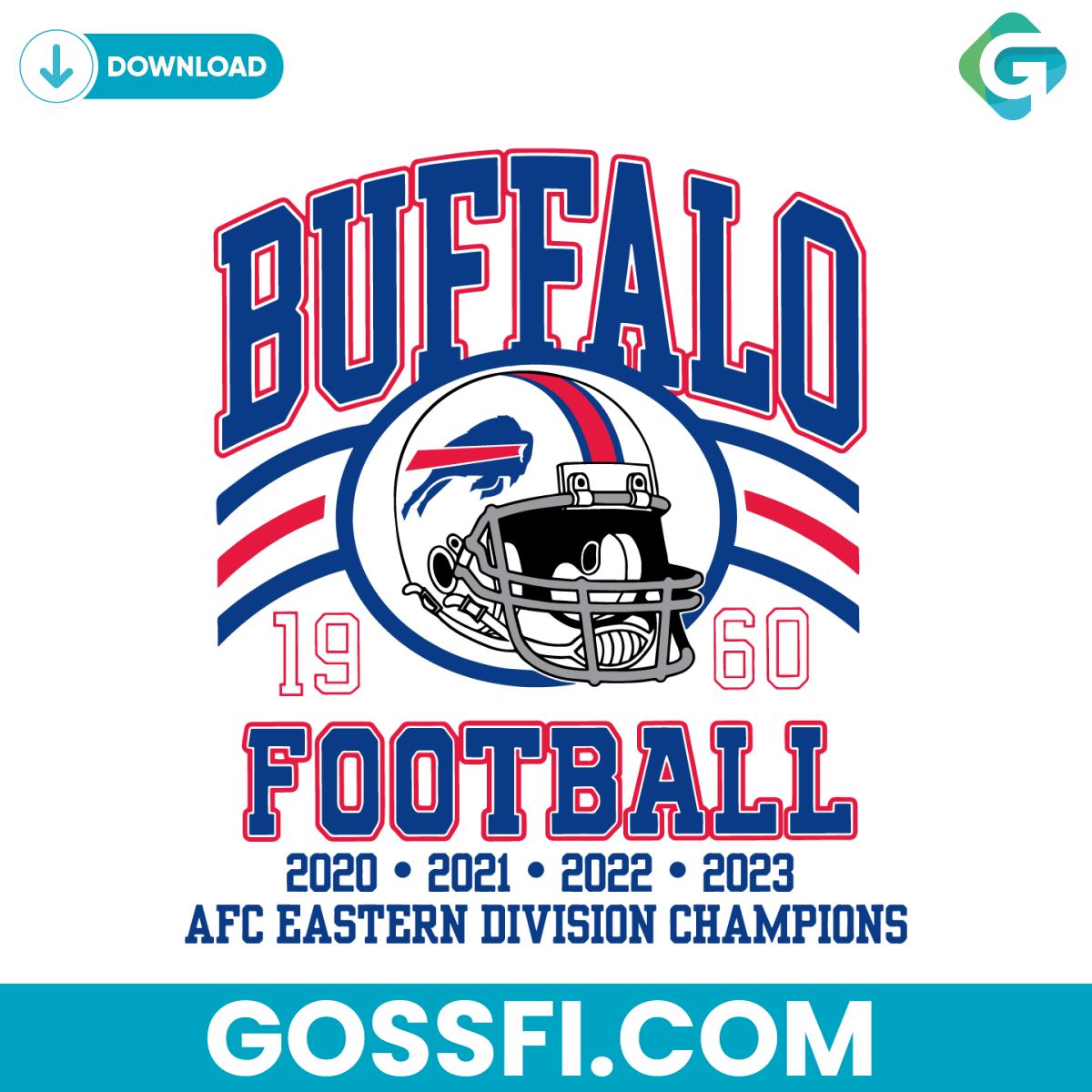 buffalo-football-helmet-afc-eastern-division-champions-svg