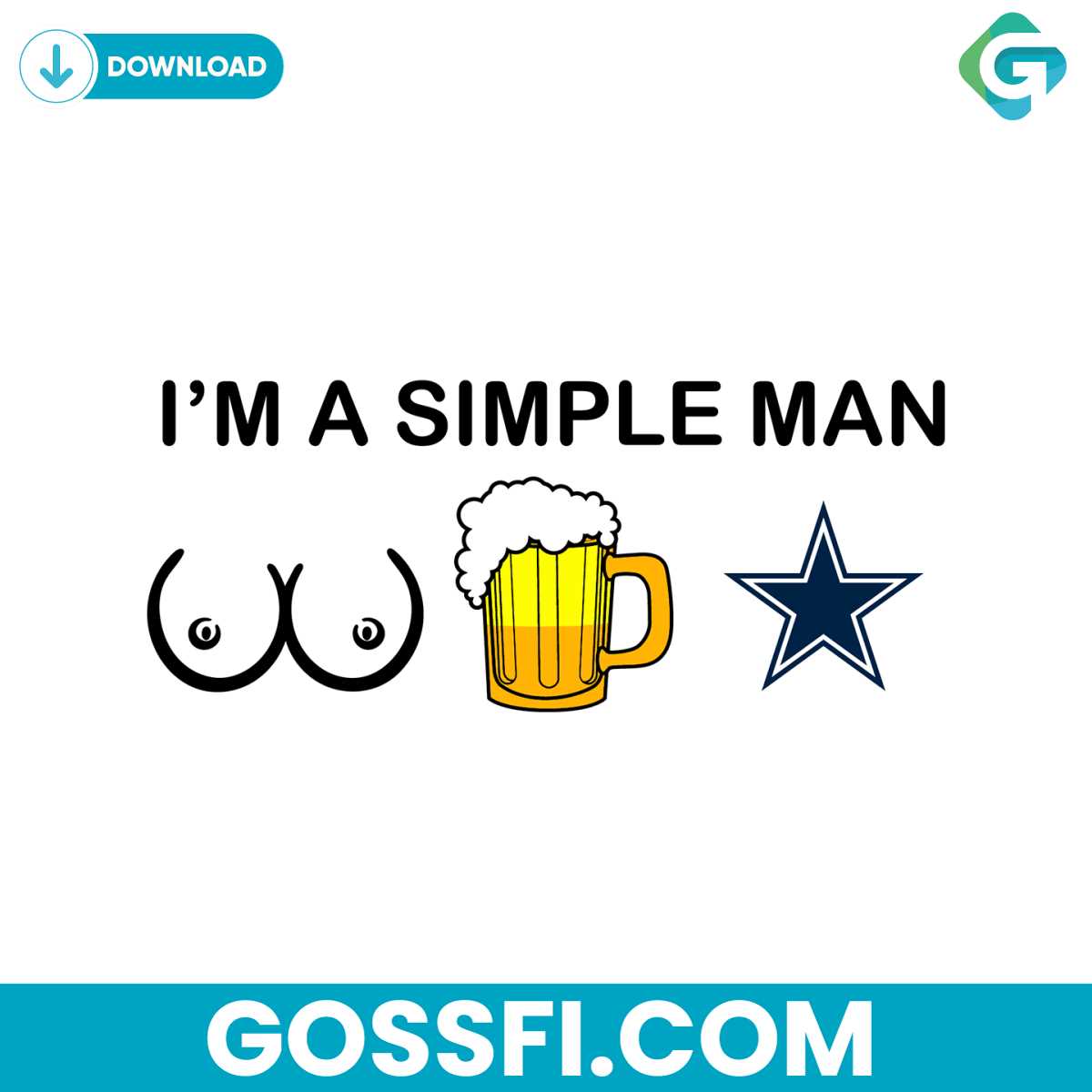 i-am-a-simple-man-dallas-cowboys-svg