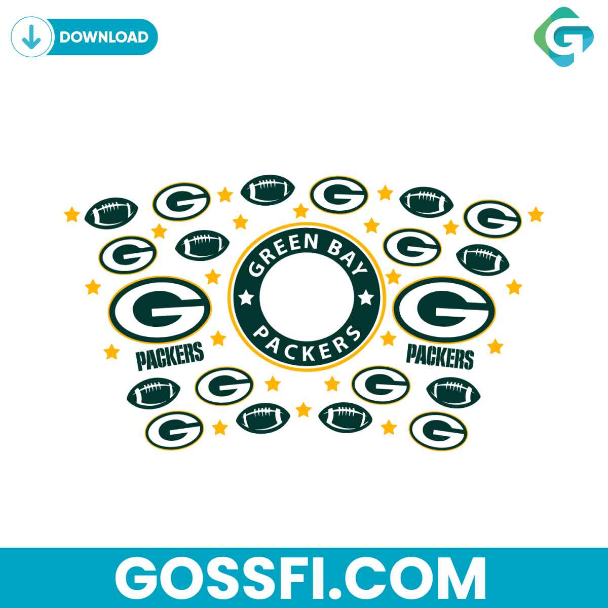 green-bay-packers-starbucks-wrap-svg