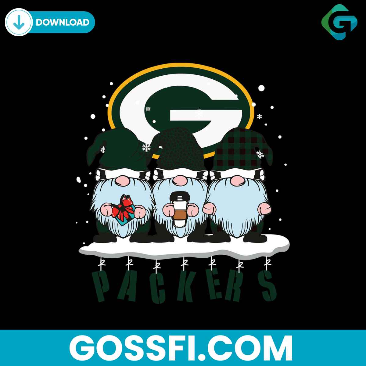 green-bay-packers-gnomes-svg-digital-download