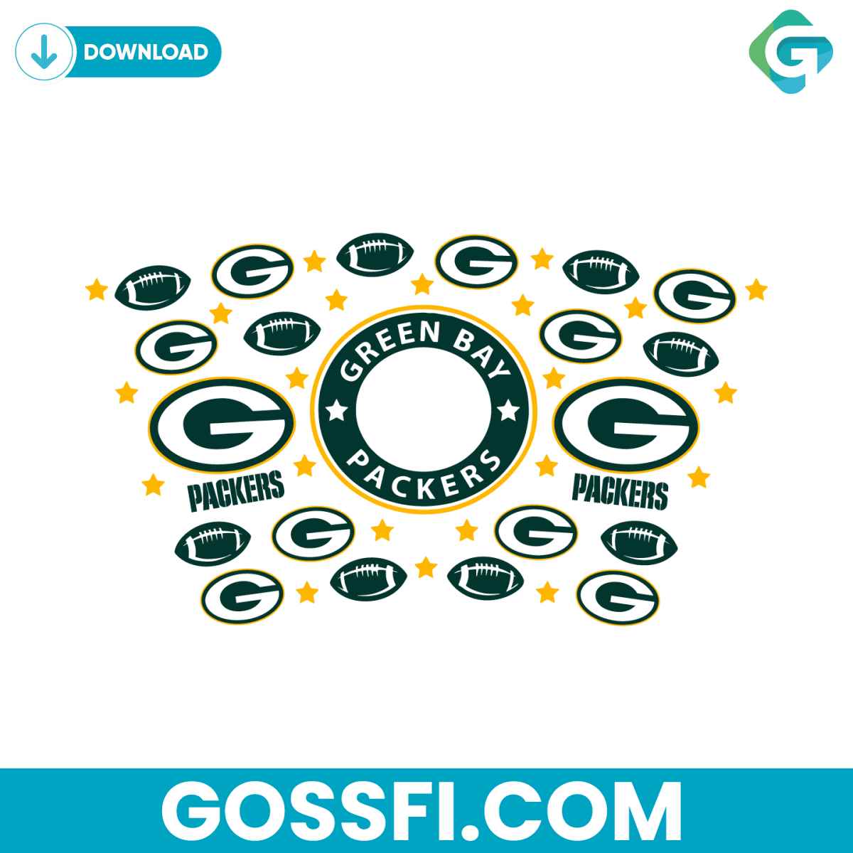 green-bay-packers-starbucks-wrap-svg