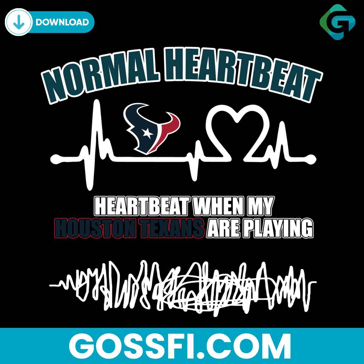 houston-texans-heartbeat-svg-digital-download