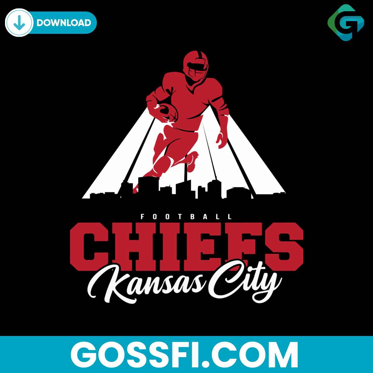 football-chiefs-kansas-city-football-player-svg