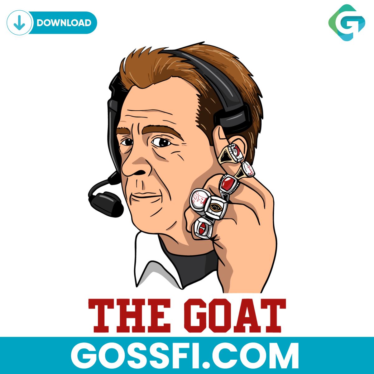 the-goat-nick-saban-alabama-college-football-coach-svg