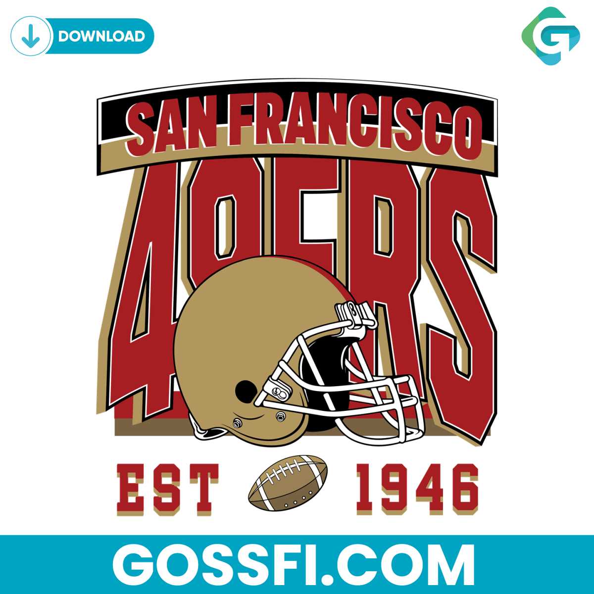 san-francisco-49ers-football-est-1946-svg-digital-download