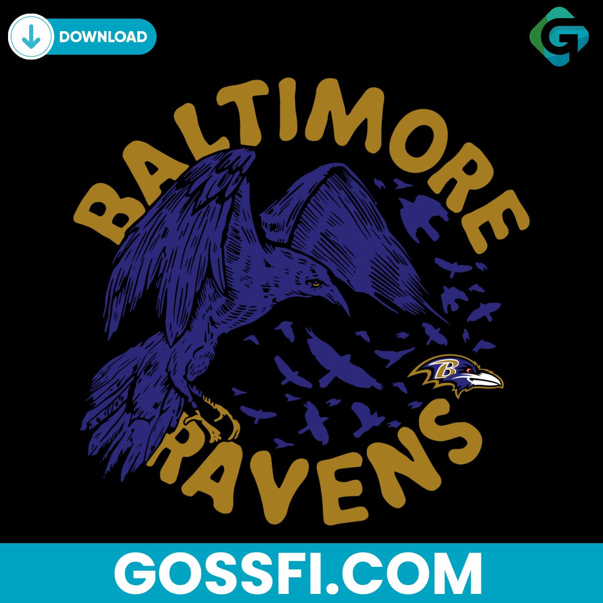 retro-baltimore-ravens-svg-cricut-digital-download