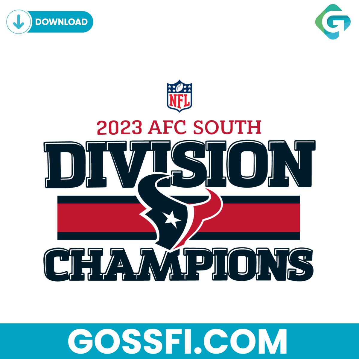 2023-afc-south-division-champions-houston-texans-svg