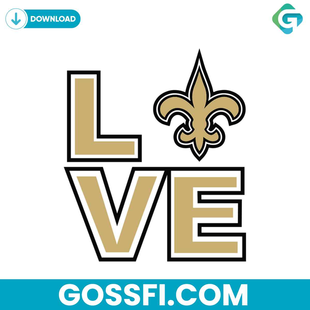 love-new-orleans-saints-svg-cricut-digital-download