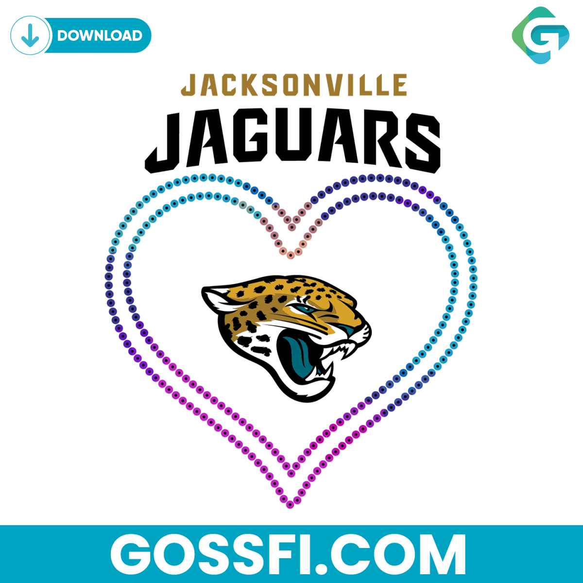 jacksonville-jaguars-heart-svg-digital-download