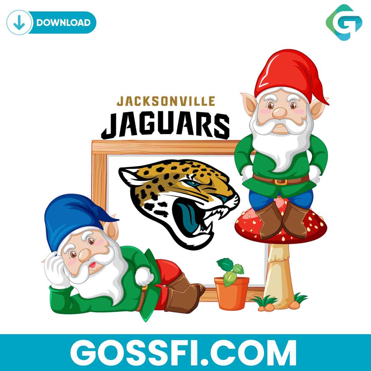 gnome-with-jacksonville-jaguars-svg