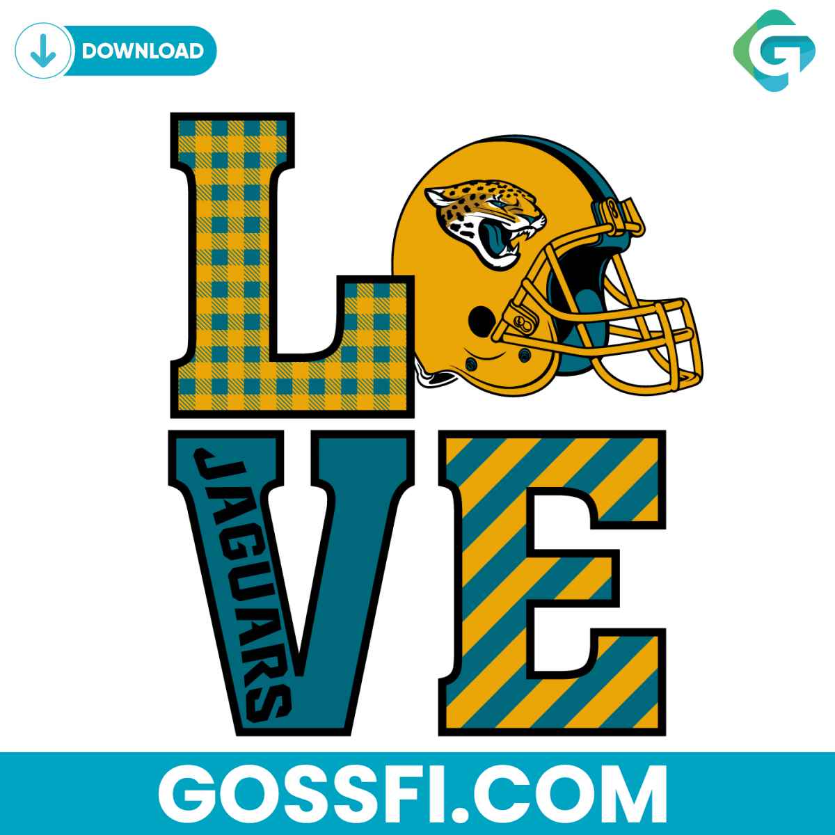 love-jacksonville-jaguars-helmet-svg