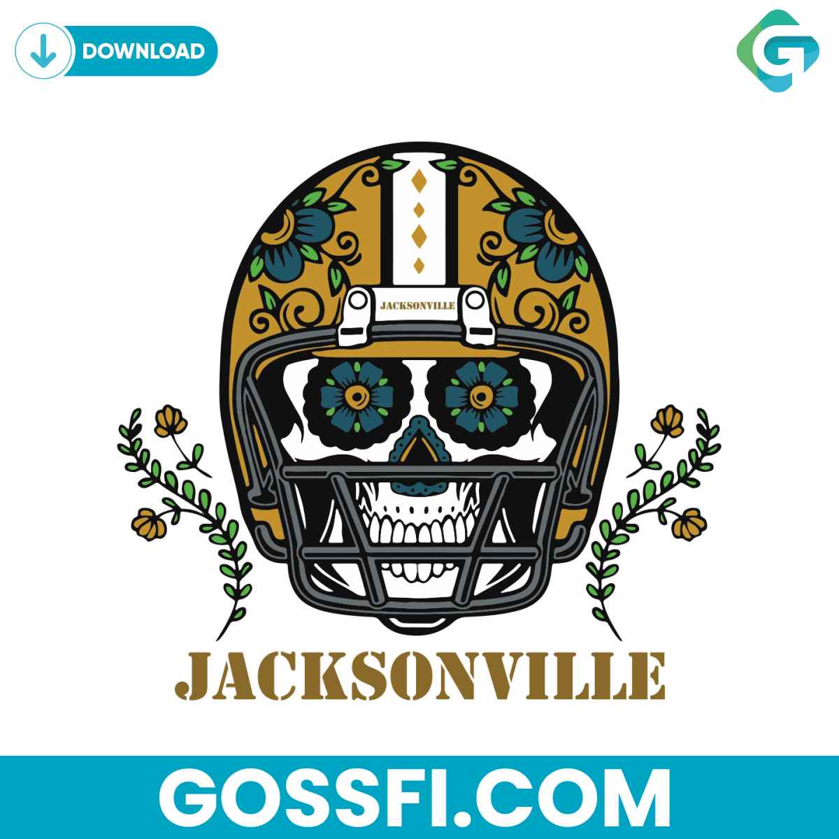 jacksonville-jaguars-skull-helmet-svg