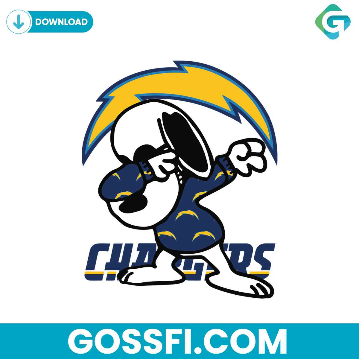 chargers-snoopy-svg-digital-download