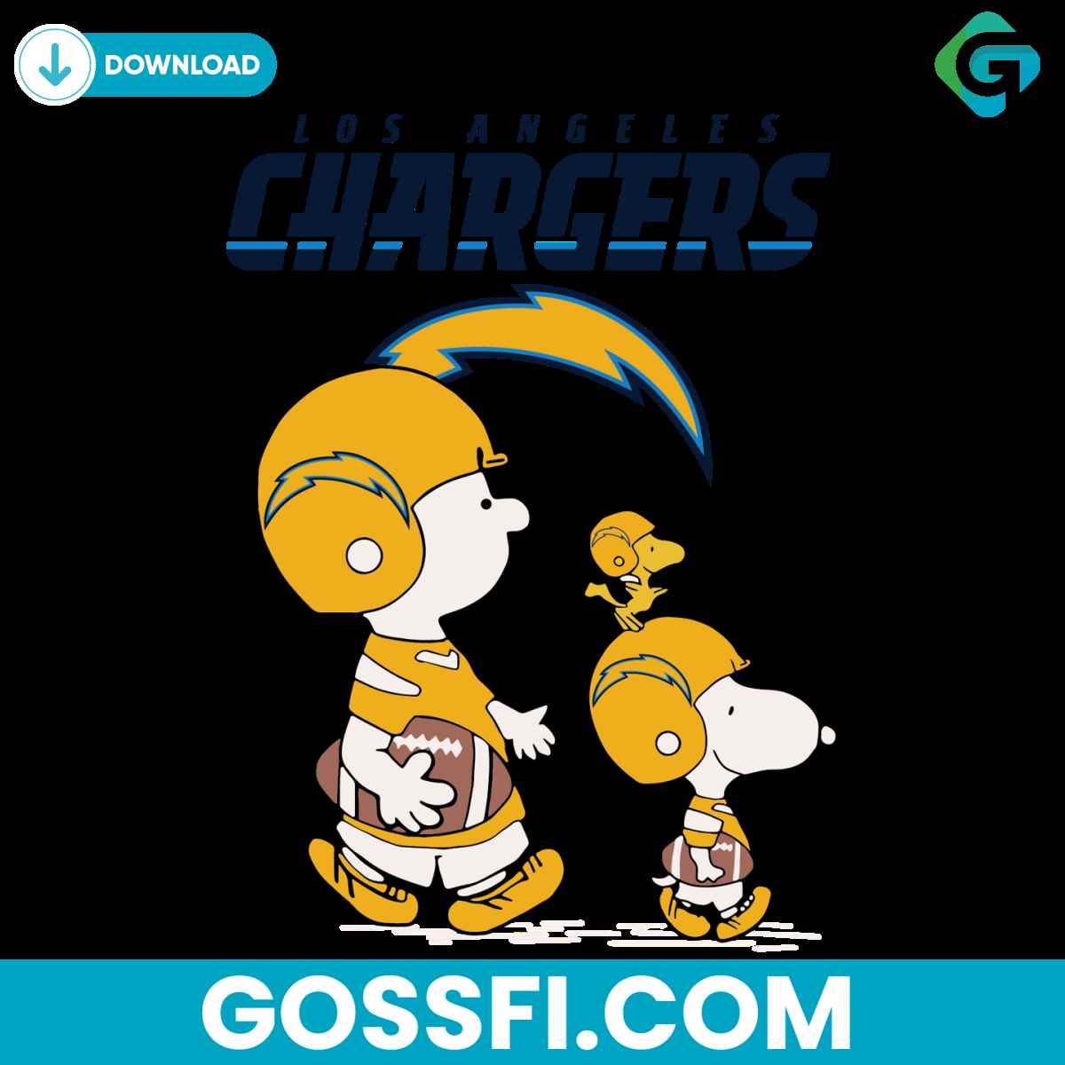 snoopy-the-peanuts-los-angeles-chargers-svg